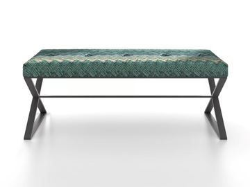 ICS - Upholstered fabric bench by F.lli Orsenigo - view 2